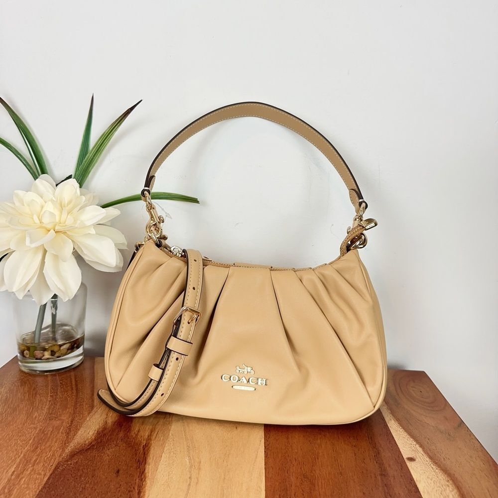 NWT Coach Teri Shoulder Bag With Ruching - Picture 5 of 11